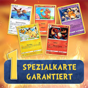 Pokemon Karten deutsch 50 Verschiedene Original Pokemon Karten + 1 V, VMAX, VSTAR oder Gx + 1 Selten + 3 Holo Rare 1 zufällige Pikachu, Glumanda, Bauz, Evoli aktuelle Sets + 1 Heartforcards® Toploader