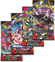 Pokemon Mega Entwicklung Dunkelnacht 5 Booster Packs - Deutsch NEU & OVP und BB-Toy-Trades-Toploader